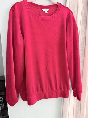 2 piece. Time and Tru Hot Pink Crewneck Sweatshirt and joggers